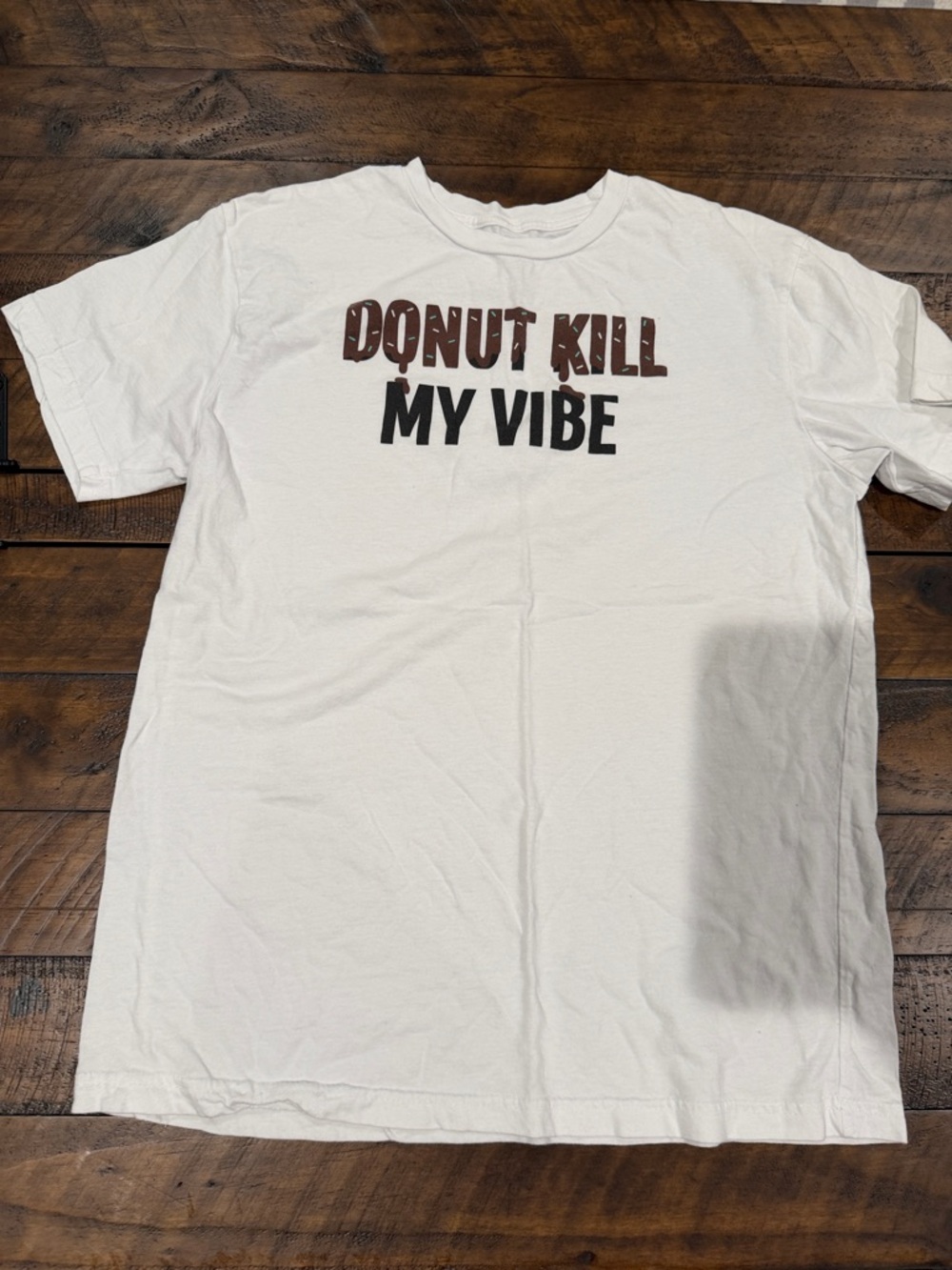 Donut Kill My Vibe Short Sleeve Tee - White